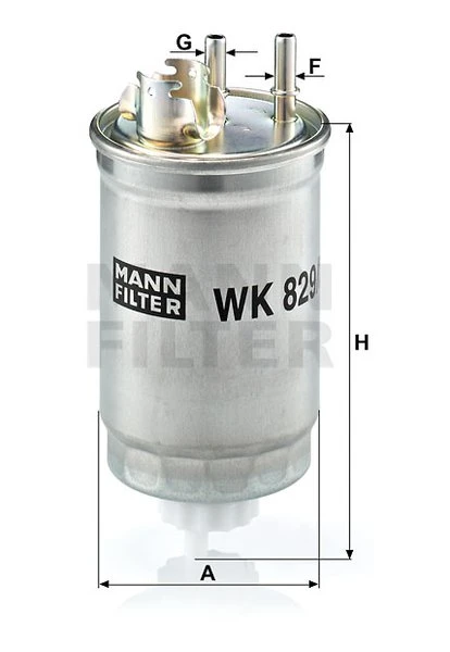 Palivový filter MANN FILTER WK 829/2