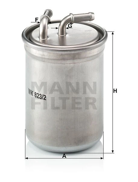 Palivový filter MANN FILTER WK 823/2
