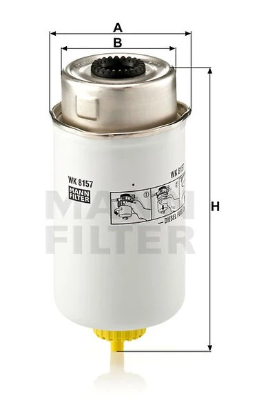 Palivový filter MANN FILTER WK 8157