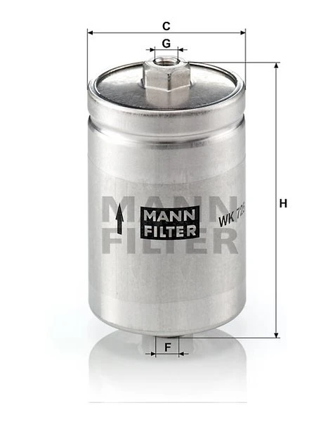Palivový filter MANN FILTER WK 725