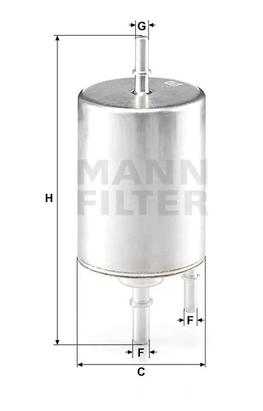 Palivový filter MANN FILTER WK 720/4