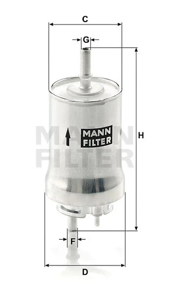 Palivový filter MANN FILTER WK 59 x
