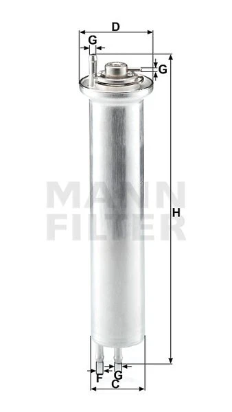 Palivový filter MANN FILTER WK 532