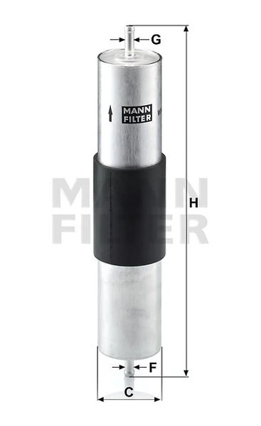 Palivový filter MANN FILTER WK 516/1