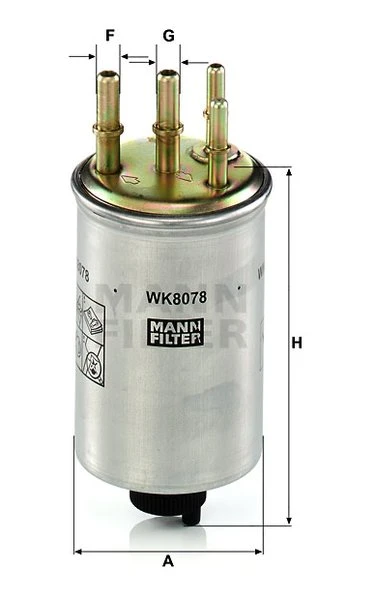 Palivový filter MANN FILTER WK 8078