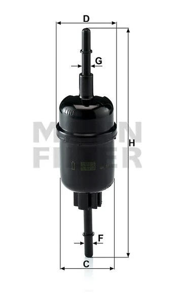 Palivový filter MANN FILTER WK 511/2