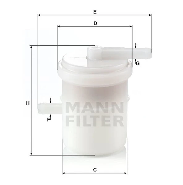 Palivový filter MANN FILTER WK 42/81