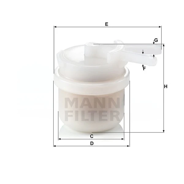 Palivový filter MANN FILTER WK 42/10