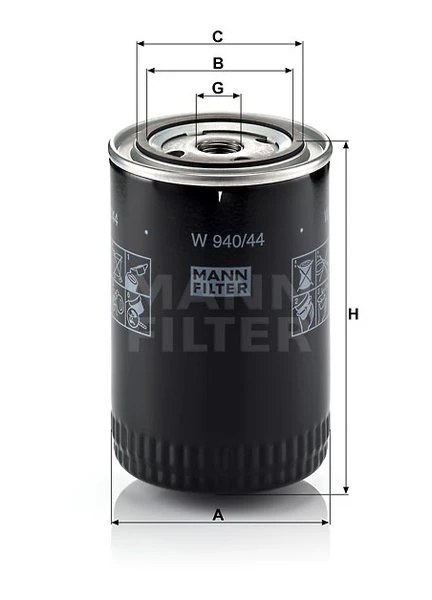 Olejový filter MANN FILTER W 940/44