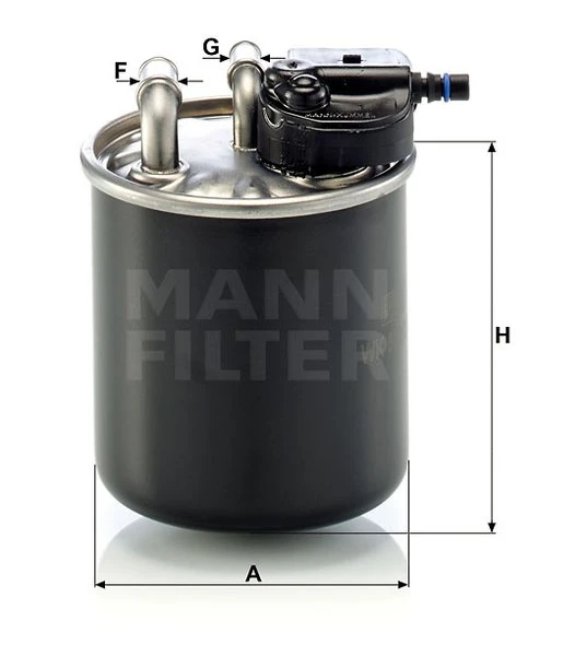 Palivový filter MANN FILTER WK 820/21