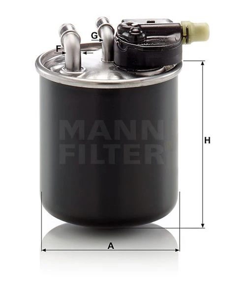 Palivový filter MANN FILTER WK 820/22
