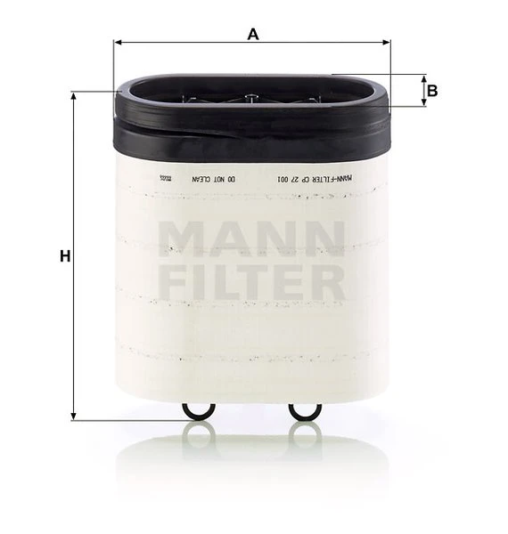 Vzduchový filter MANN FILTER CP 27 001