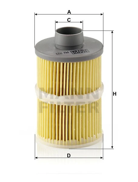 Palivový filter MANN FILTER PU 723 x