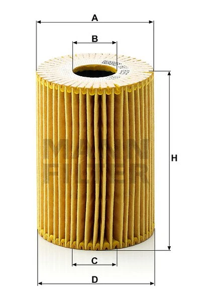 Olejový filter MANN FILTER HU 825 x