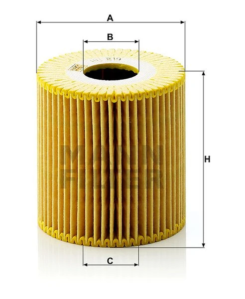Olejový filter MANN FILTER HU 819 x