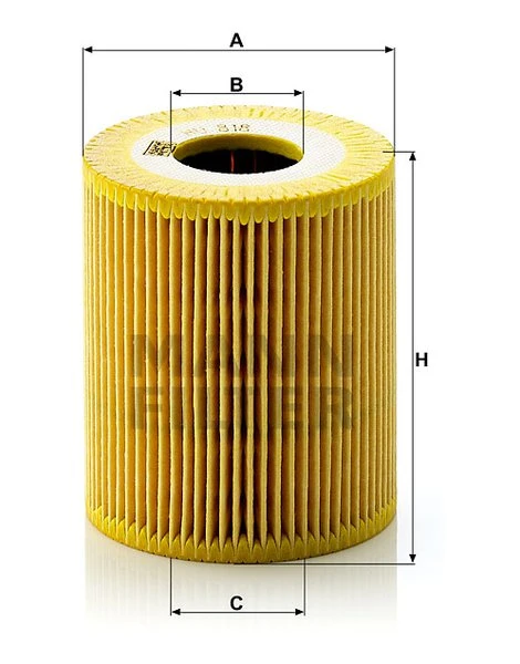 Olejový filter MANN FILTER HU 818 x