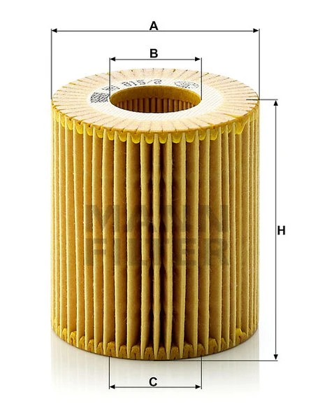 Olejový filter MANN FILTER HU 815/2 x