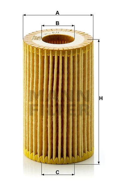 Olejový filter MANN FILTER HU 611 x