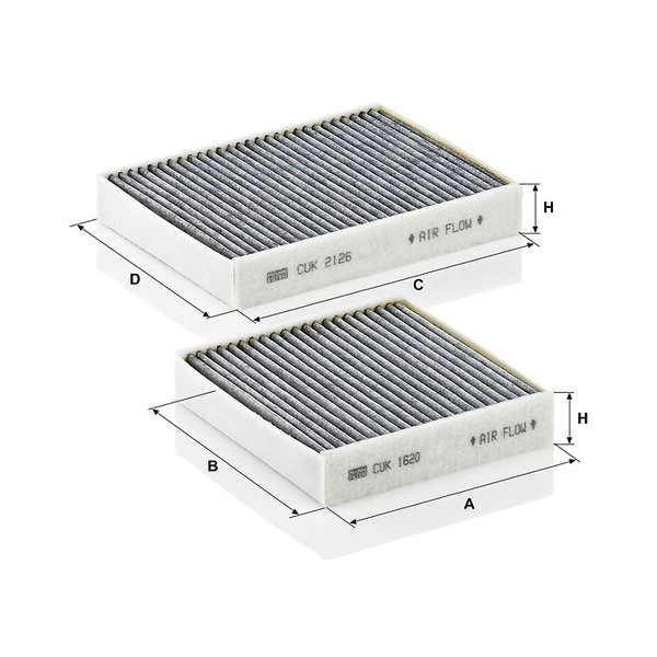 Kabínový filter MANN FILTER CUK 21 000-2