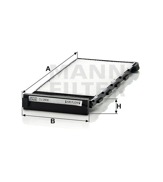 Kabínový filter MANN FILTER CU 2808-2
