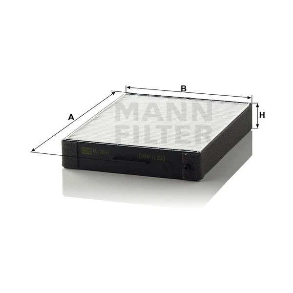 Kabínový filter MANN FILTER CU 2647