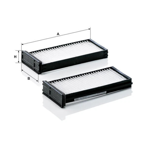 Kabínový filter MANN FILTER CU 23 000-2