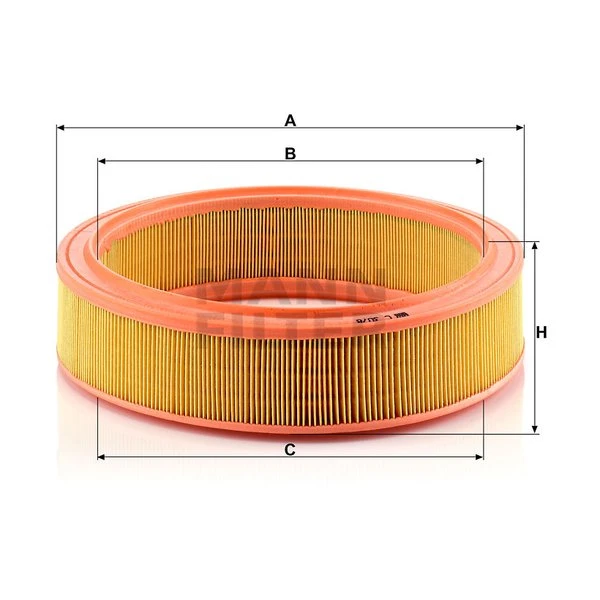 Vzduchový filter MANN FILTER C 3078