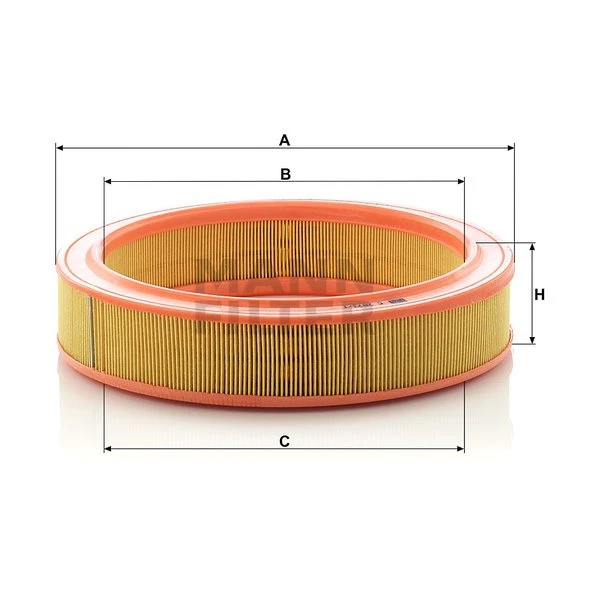 Vzduchový filter MANN FILTER C 2873/1