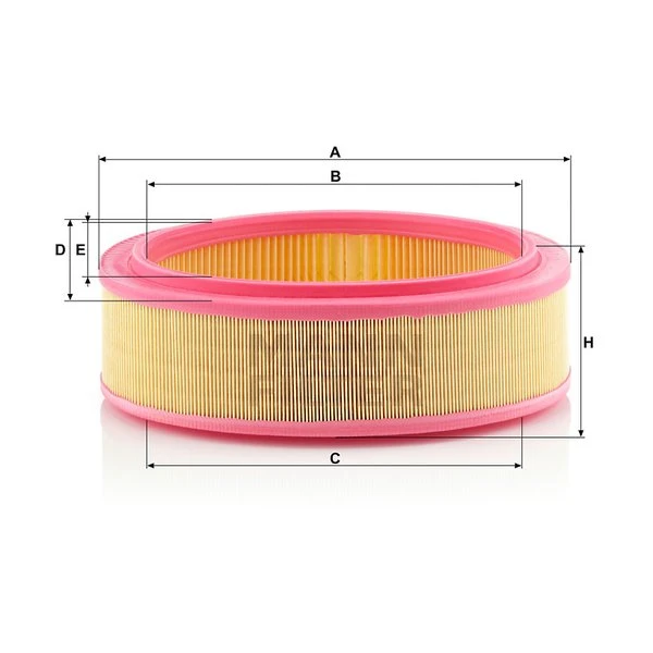 Vzduchový filter MANN FILTER C 2672/1