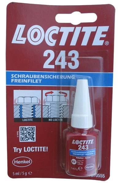 Loctite 243 5ml - zaisťovač skrutiek, strednopevnostný