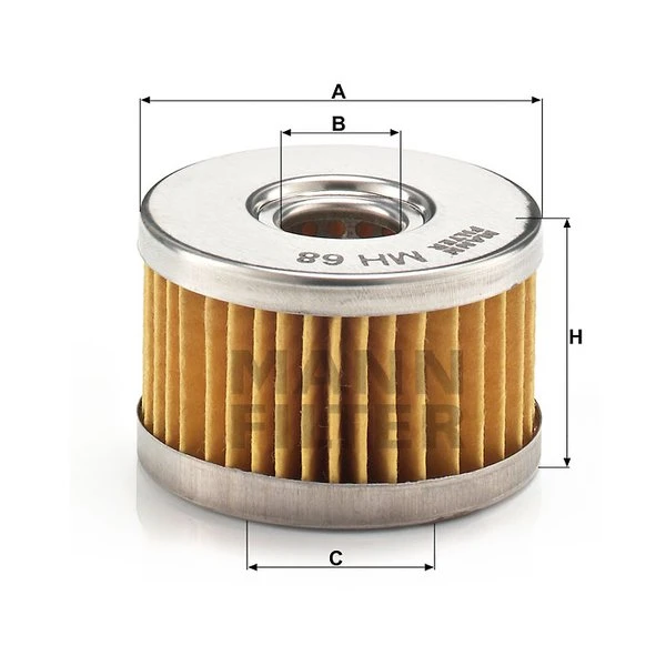 Olejový filter MANN FILTER MH 68