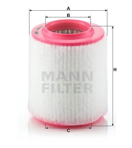 Vzduchový filter MANN FILTER C 1652/2