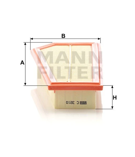Vzduchový filter MANN FILTER C 3210