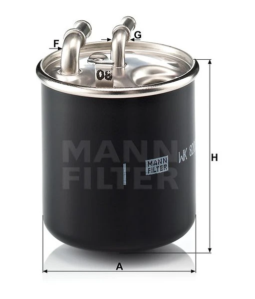 Palivový filter MANN FILTER WK 820/2 x