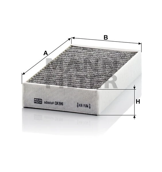 Kabínový filter MANN FILTER CUK 2646-2