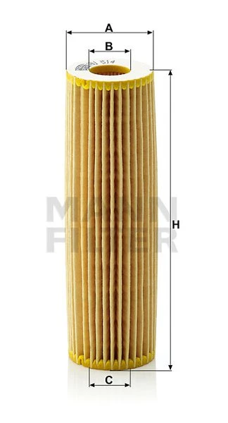 Olejový filter MANN FILTER HU 514 x