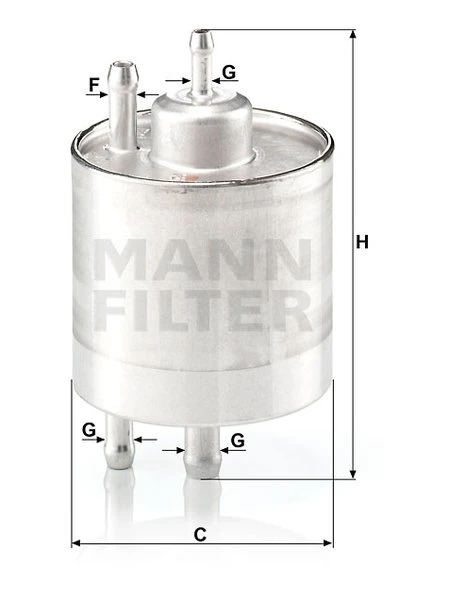Palivový filter MANN FILTER WK 711/1