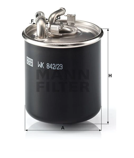 Palivový filter MANN FILTER WK 842/23 x