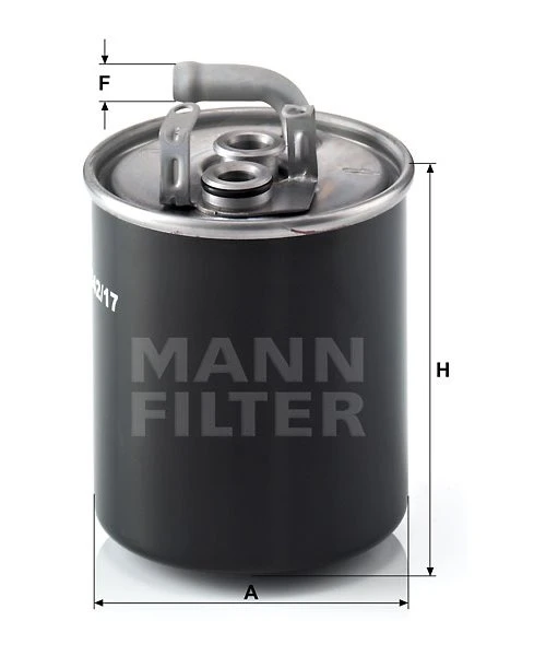 Palivový filter MANN FILTER WK 842/17