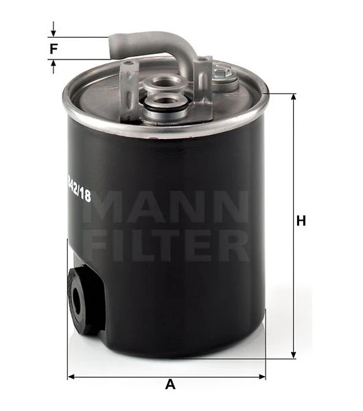 Palivový filter MANN FILTER WK 842/18