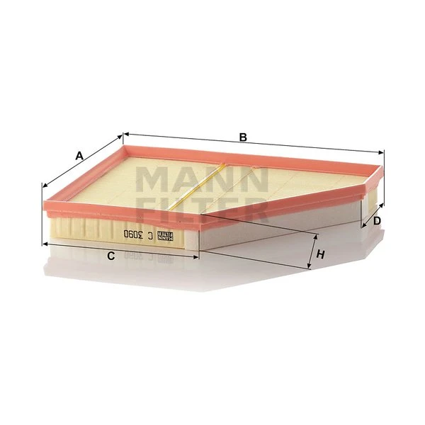 Vzduchový filter MANN FILTER C 3090