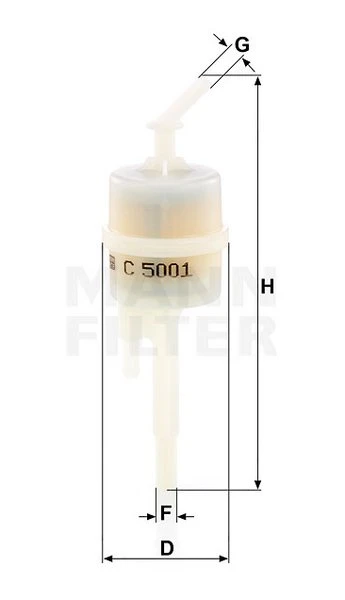 Filter odvzdušňovania MANN FILTER C 5001