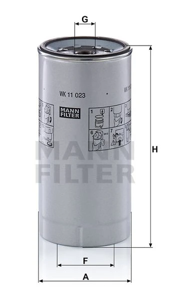 Palivový filter MANN FILTER WK 11 023 z