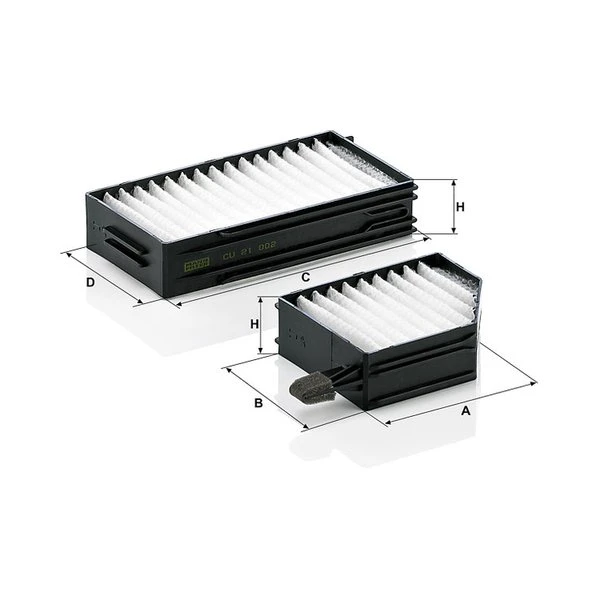 Kabínový filter MANN FILTER CU 21 002-2
