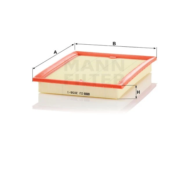 Kabínový filter MANN FILTER CU 3058/1