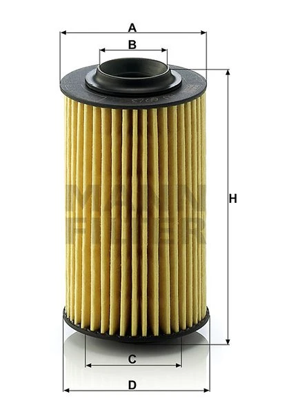Olejový filter MANN FILTER HU 69/3 x