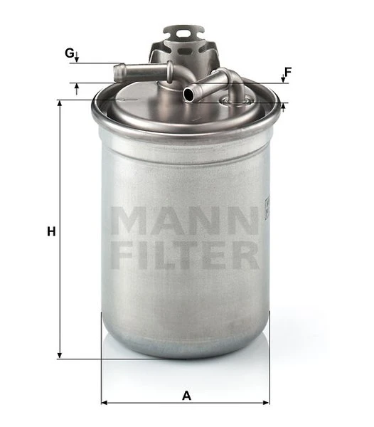 Palivový filter MANN FILTER WK 823/3 x