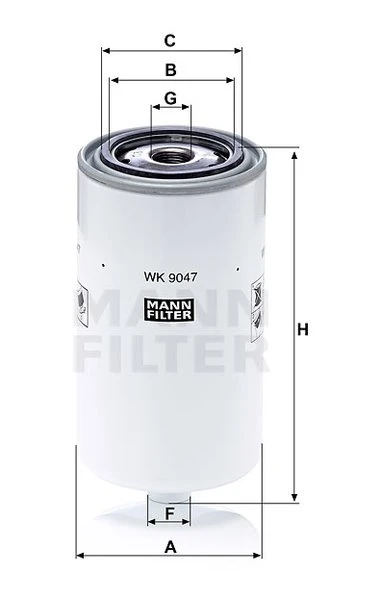 Palivový filter MANN FILTER WK 9047