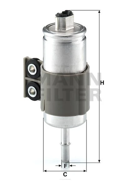 Palivový filter MANN FILTER WK 611/6