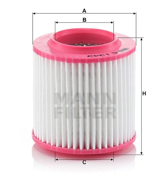 Vzduchový filter MANN FILTER C 1343